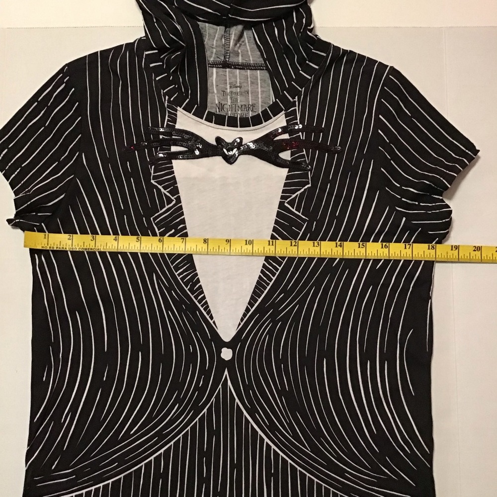 The Nightmare Before Christmas Jack Skellington kids hoodie tee size M (7-9) - Picture 3 of 5
